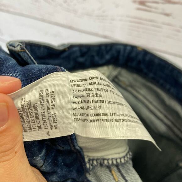 Abercrombie & Fitch 00/24 Distressed Simone High Rise Super Skinny Denim Jeans - Picture 8 of 8